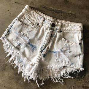 Denim High-Rise Shorts